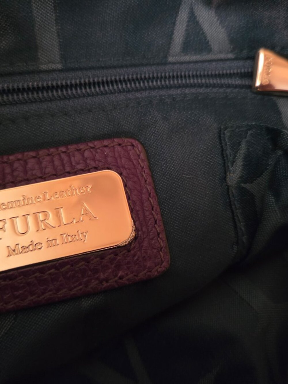 Furla Leather Piper Satchel - Purple - EUC - Picture 4 of 16